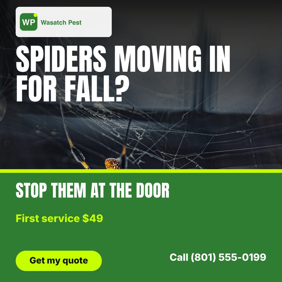 Wasatch Pest Pros sample ad (Seasonal problem hook)